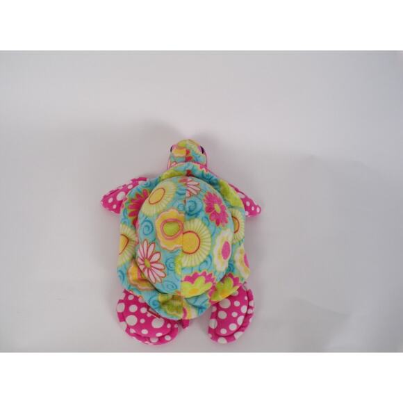 Plush Turtle Pink Flower Power Douglas 12” Stuffed Animal - Picture 2 of 4